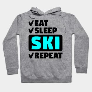 Eat, sleep, ski, repeat Hoodie